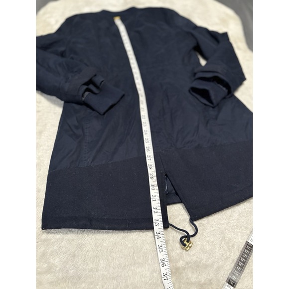 Guess‎ Womens Navy Blue Zip Snap Winter Jacket Size Medium Coat Quilted Lined - Picture 7 of 7